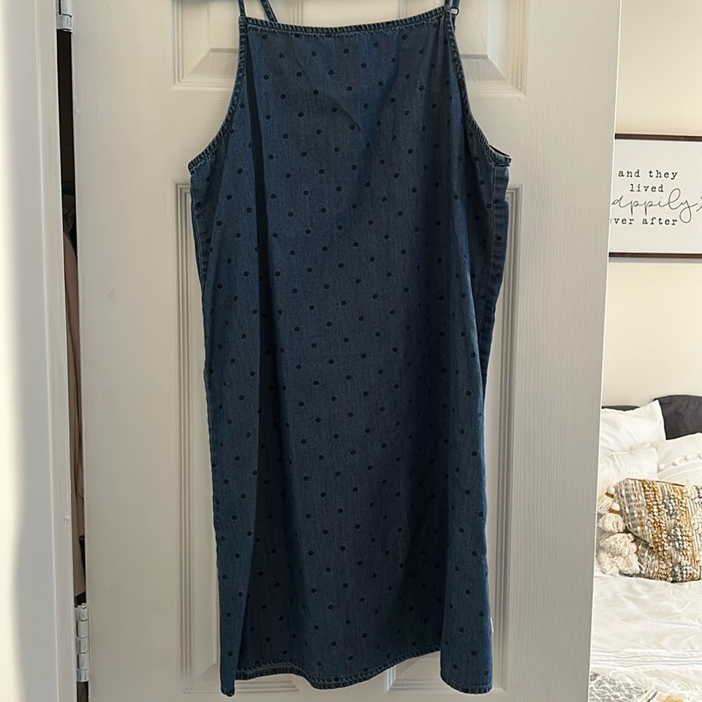 VANS shift polkadot high neck shift dress